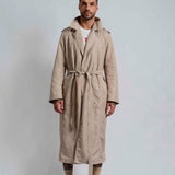 The Long Trench Coat Nylon Caqui